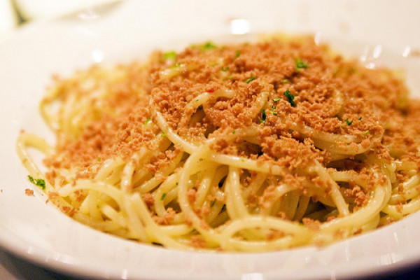 Spaghetti with Tuna Eggs