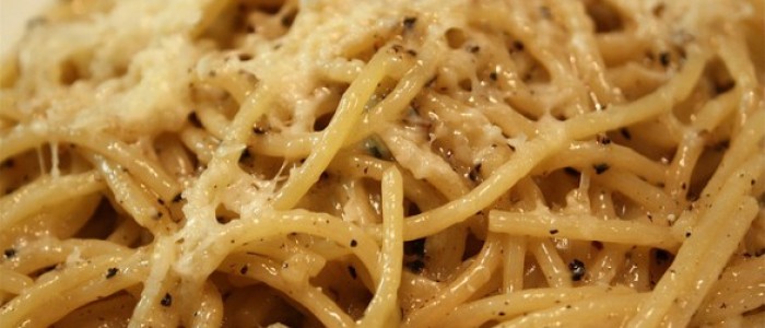 Spaghetti Tuma Persa e Pepe Nero